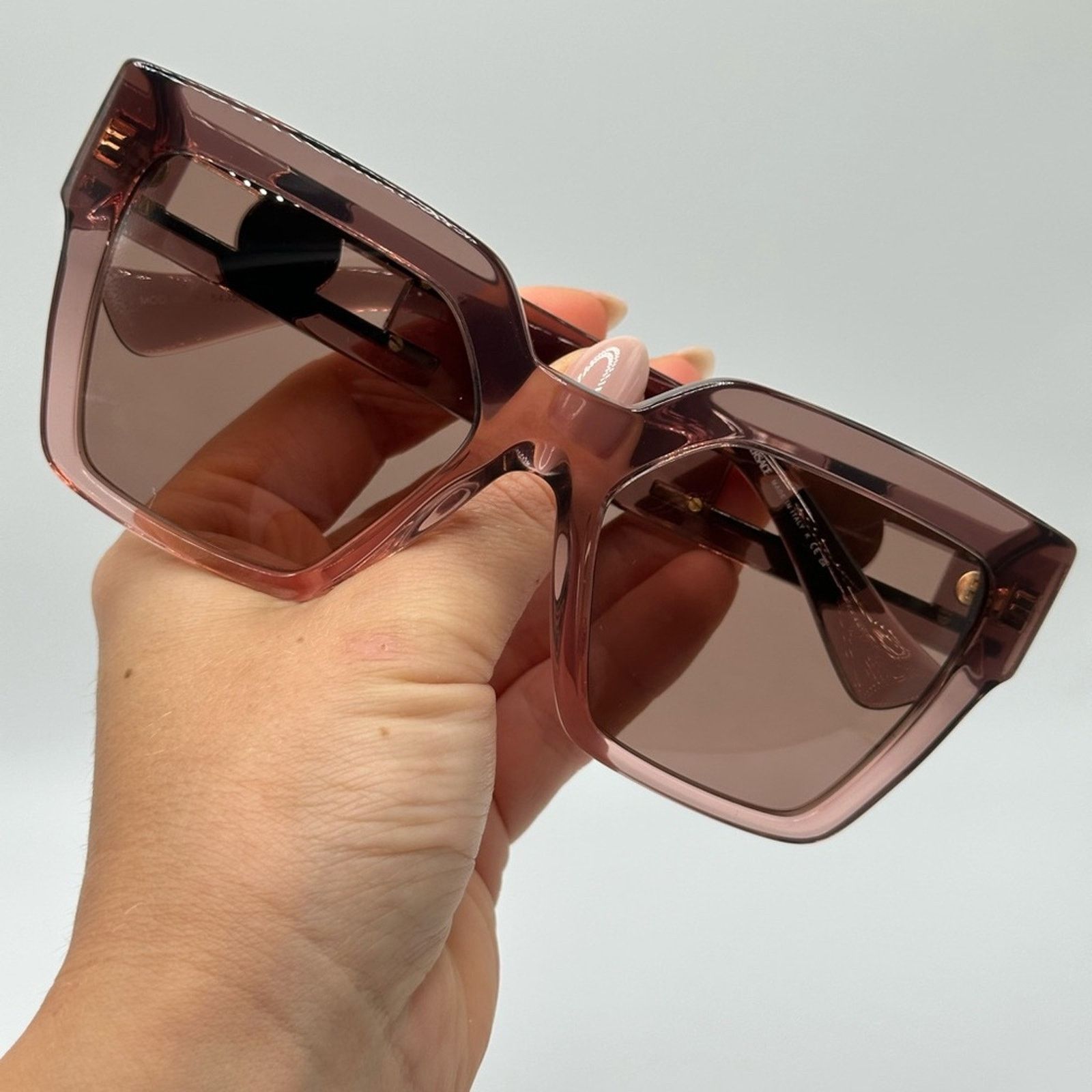 Versace NEW VERSACE VE4458 543573 Brown Transparent Light Brown Size ONE SIZE - 8 Thumbnail