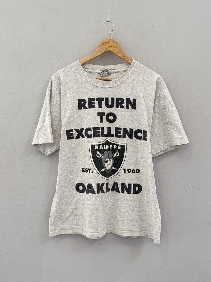 NFL Vintage 1995 Oakland Raiders T-Shirt NFLP Size US XL / EU 56 / 4 - 1 Thumbnail
