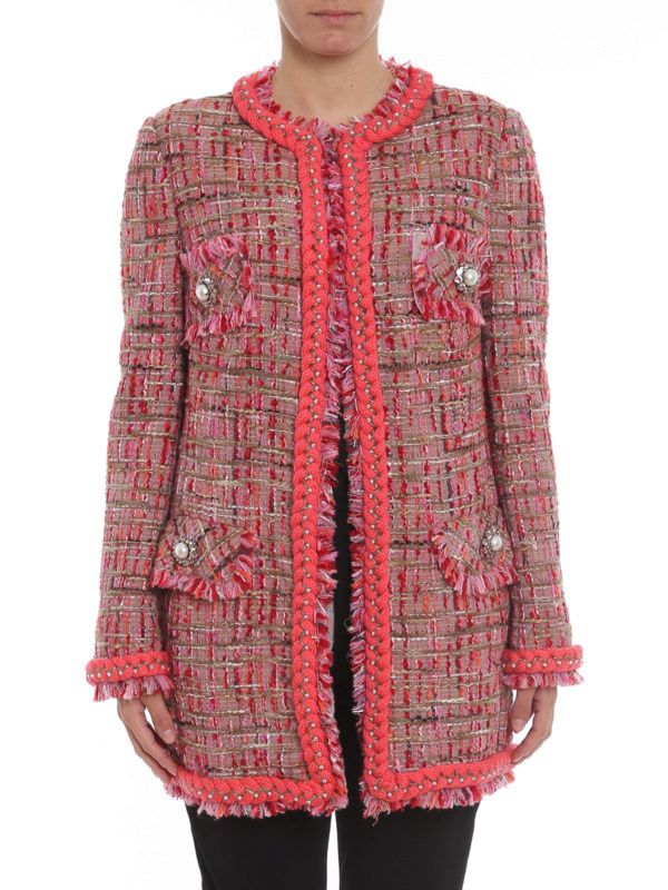 Dolce & Gabbana o1y0825 Crewneck Jacket in Pink Size M / US 6-8 / IT 42-44 - 2 Thumbnail