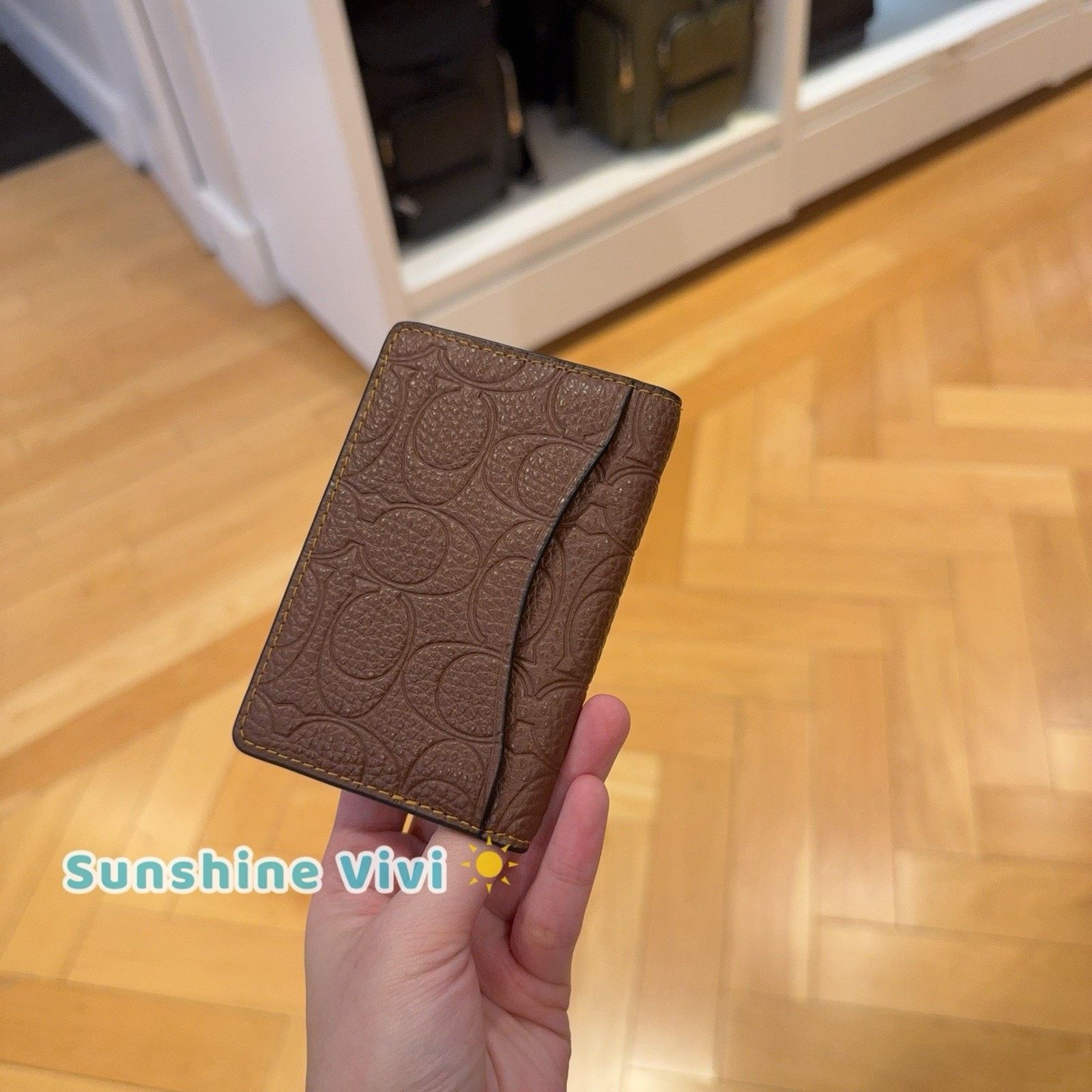 Coach NWT Coach CCG00 Id License Credit Card Wallet VINTAGE BROWN Size ONE SIZE - 5 Thumbnail