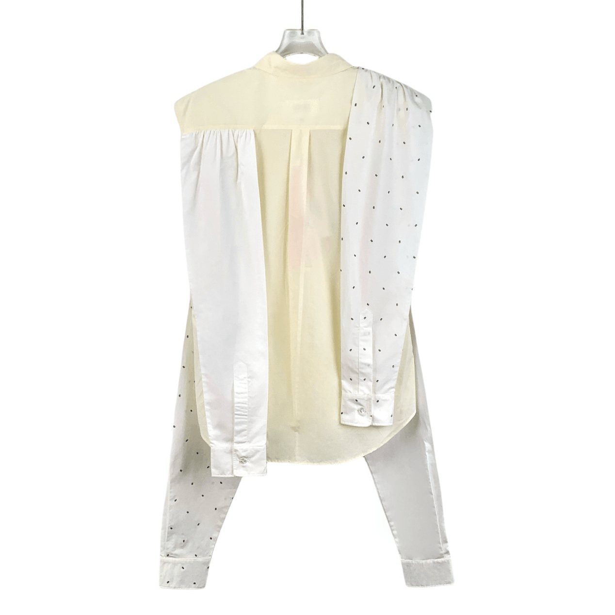 Maison Margiela Maison Margiela Sleeve Print Cotton Shirt Beige (Size S) Size S / US 4 / IT 40 - 8 Thumbnail