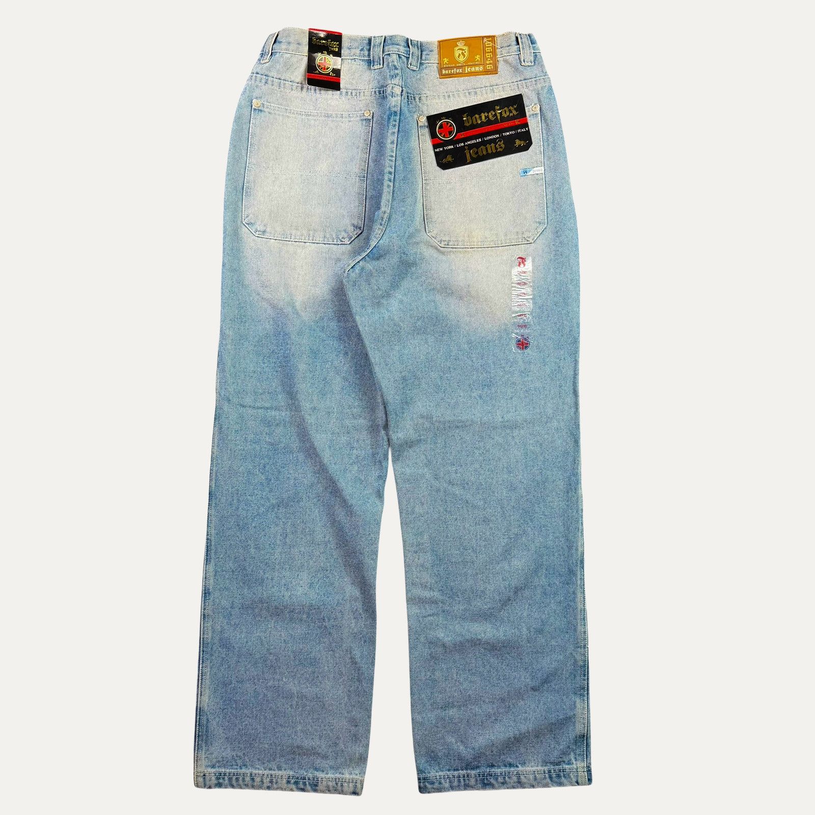 Bare Fox Vintage Y2K Barefox Denim Jeans Size US 36 / EU 52 - 2 Thumbnail