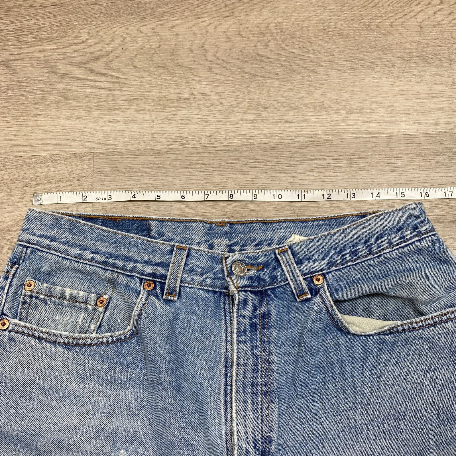 Levi's × Vintage VTG 90s Levi's 550 Relaxed Fit Jeans 32x32 Made in USA Size US 32 / EU 48 - 7 Thumbnail