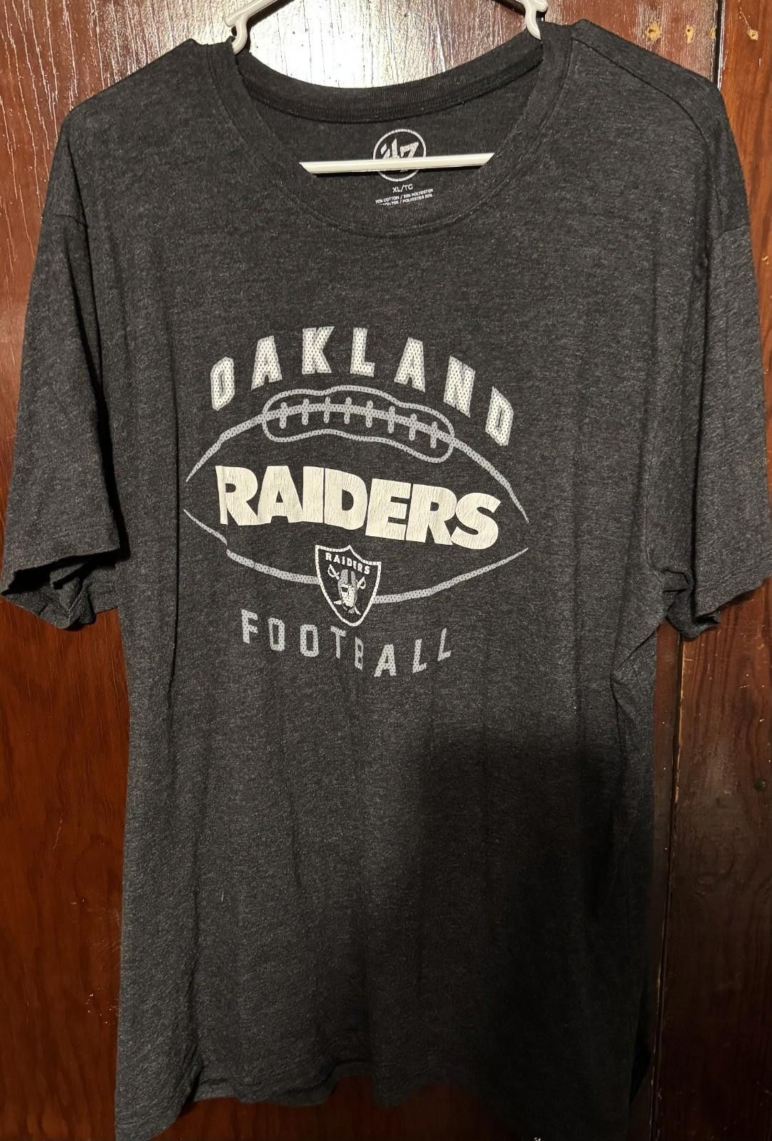47 Las Vegas Oakland LA Raiders '47 Brand Black Tee Men sz XL Size US XL / EU 56 / 4 - 1 Thumbnail