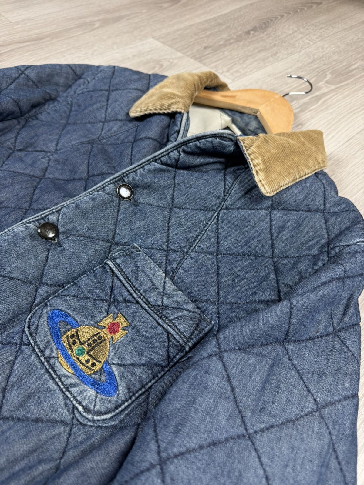 Lee × Vivienne Westwood Vivienne Westwood x Lee Montana Snow Quilted Denim Jacket Size US M / EU 48-50 / 2 - 4 Thumbnail