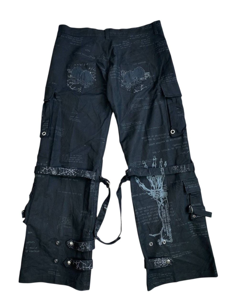 Japanese Brand Y2K H.Anachy Punk Bondage Pants Size US 34 / EU 50 - 11 Thumbnail