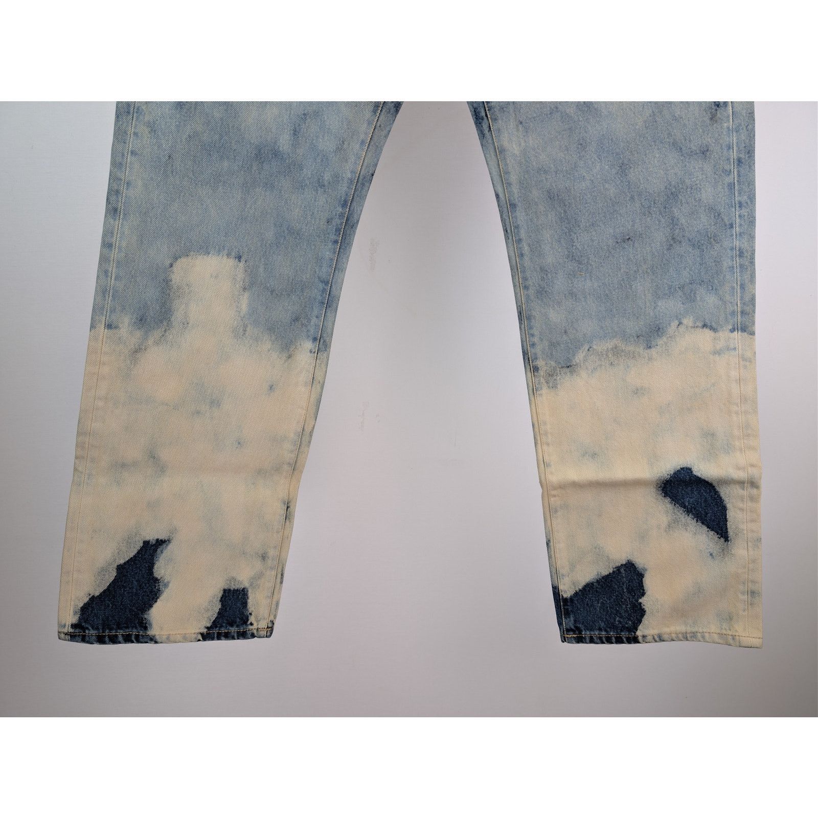 Palm Angels o1rshd1 Cloud Wash 5-Pocket Loose Denim Pants in Light Blue Size US 34 / EU 50 - 4 Thumbnail