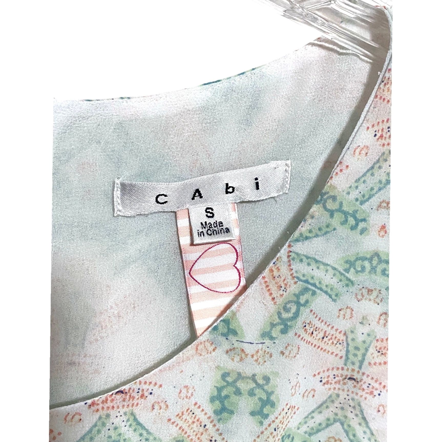 Vintage VINTAGE The Heart of Cabi Sleeveless Mosaic Tiered Top Women S Spring Boho Pastel Hippie Geometric Zip Back Boys? Size S / US 4 / IT 40 - 5 Thumbnail