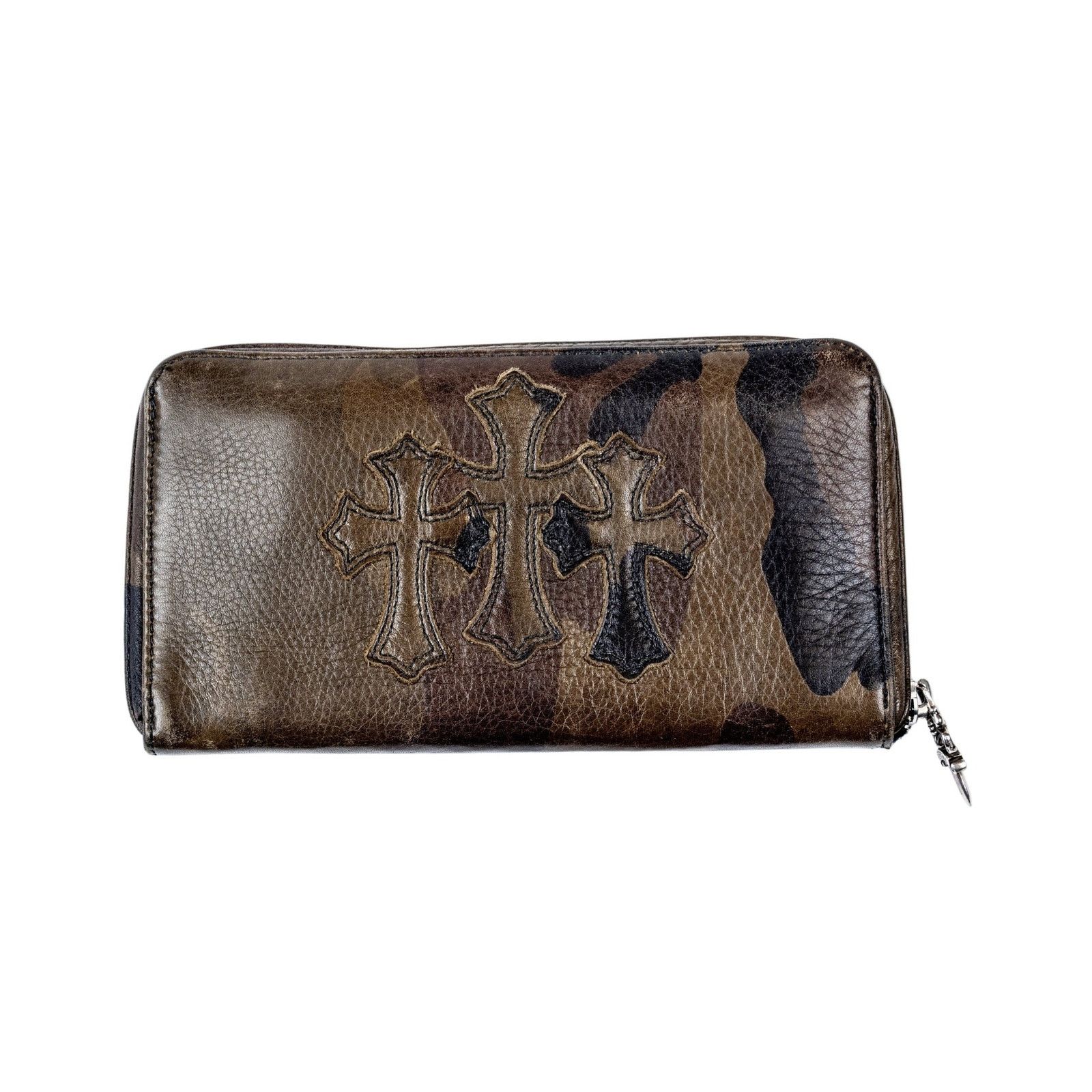 Chrome Hearts Camo Cemetery Cross Long Wallet Size ONE SIZE - 1 Thumbnail