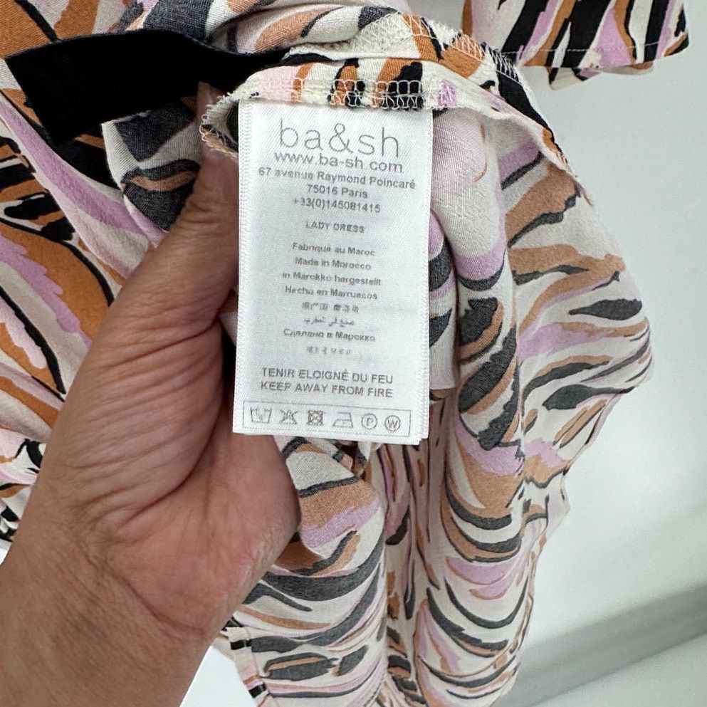ba&sh ba&sh Thesee mini dress plunging neckline 3/4 sleeves size M Size M / US 6-8 / IT 42-44 - 7 Thumbnail
