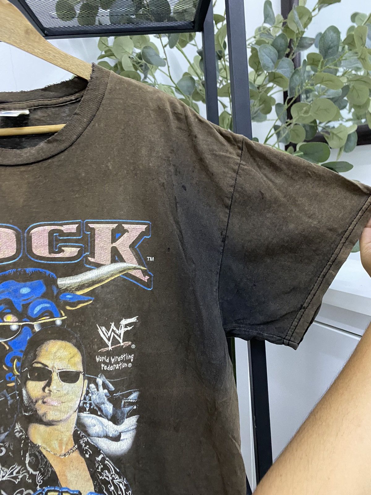 Vintage × WWE × WWF Rare Distressed Vintage 2000s WWE The Rock Size US XL / EU 56 / 4 - 9 Thumbnail