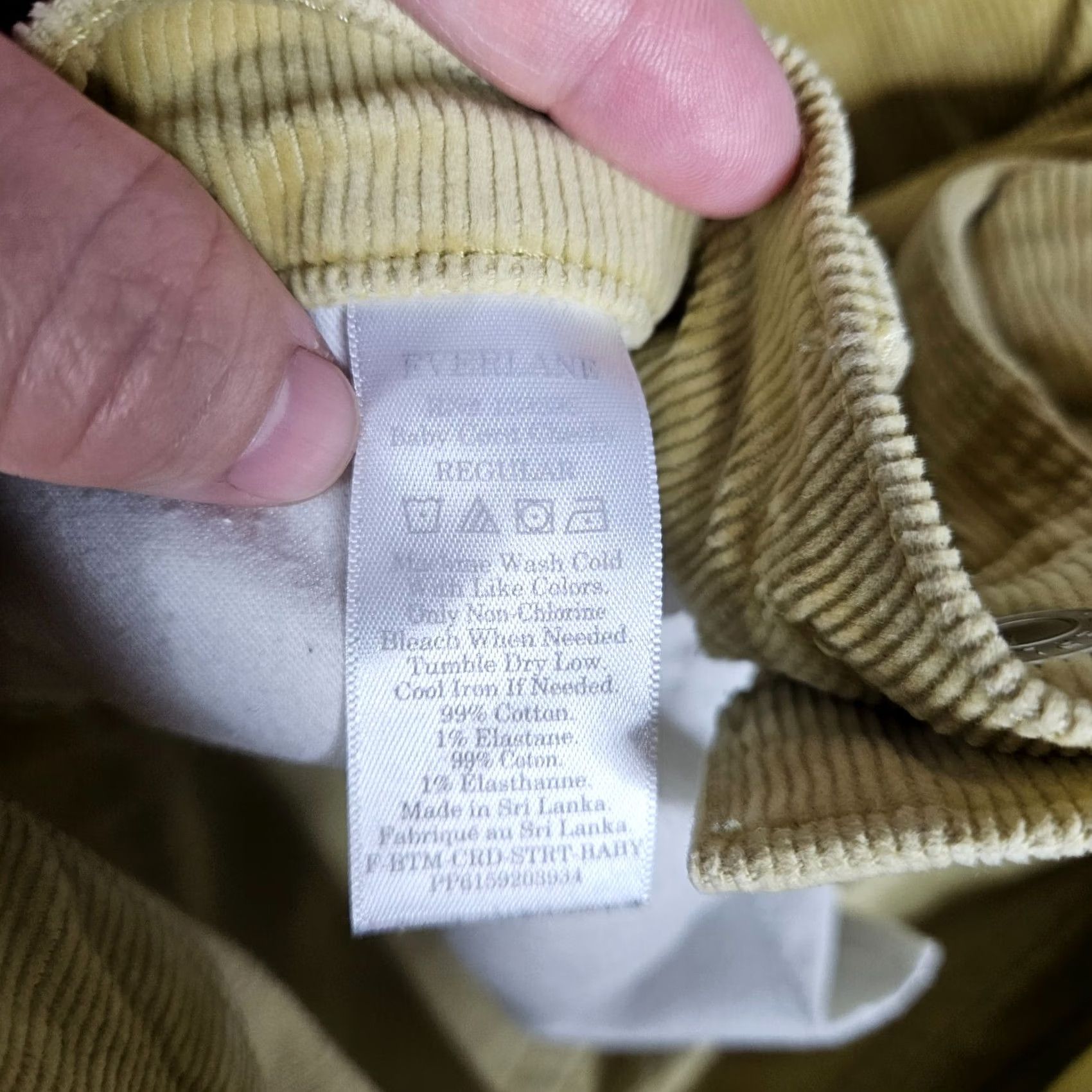 Everlane Everlane Pants Mid-Rise Corduroy Yellow Size 26 Women’s Size 26" / US 2 / IT 38 - 5 Thumbnail