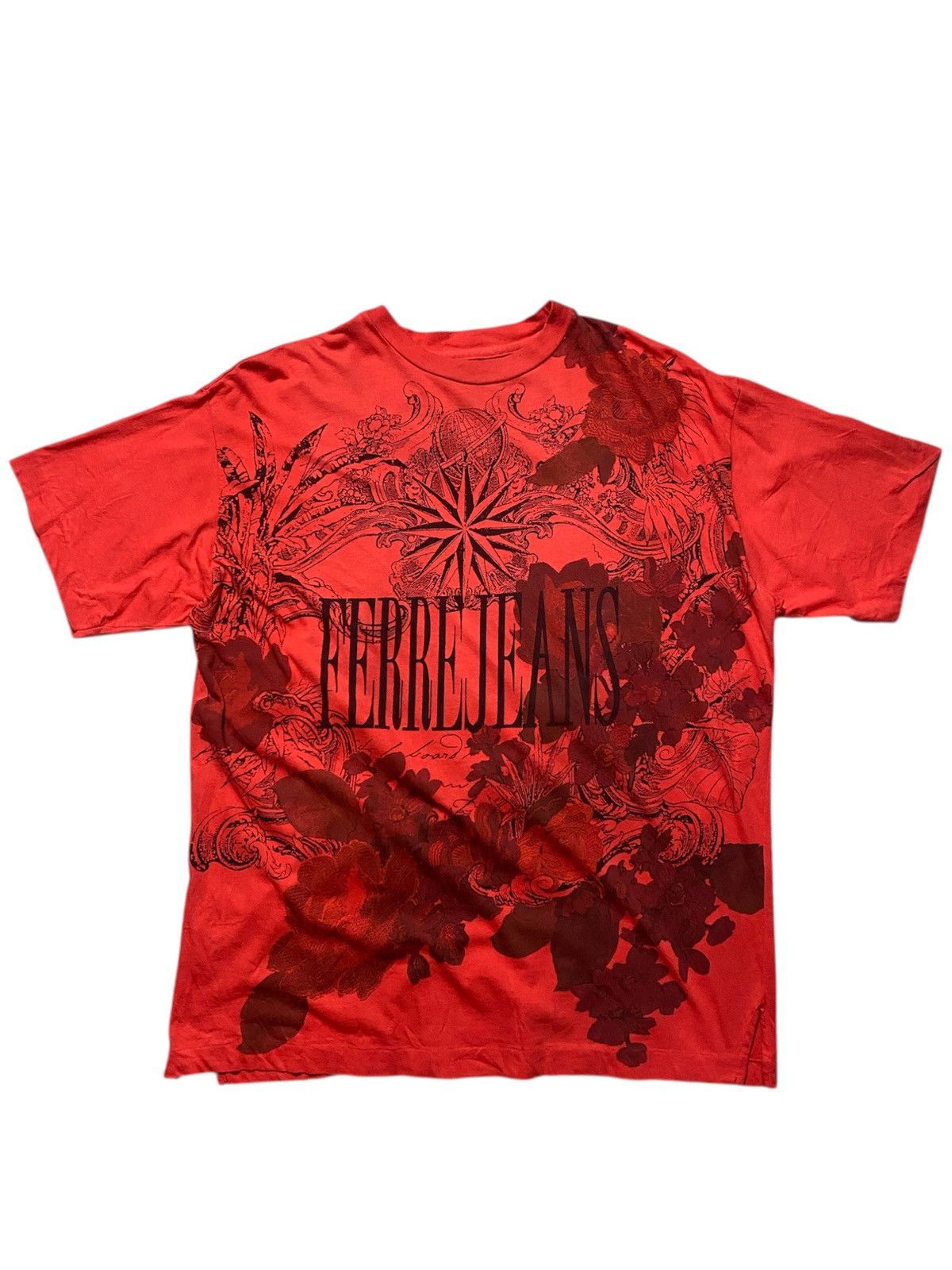 Vintage Ferre Jeans Print Tshirt