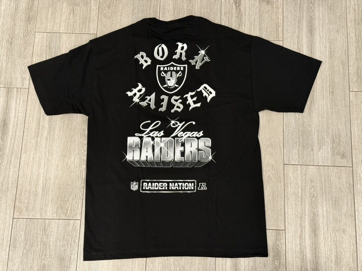 Born X Raised × NFL BORN X RAISED Las Vegas Raiders Chrome Rocker Tee Sz L Large Size US L / EU 52-54 / 3 - 5 Thumbnail