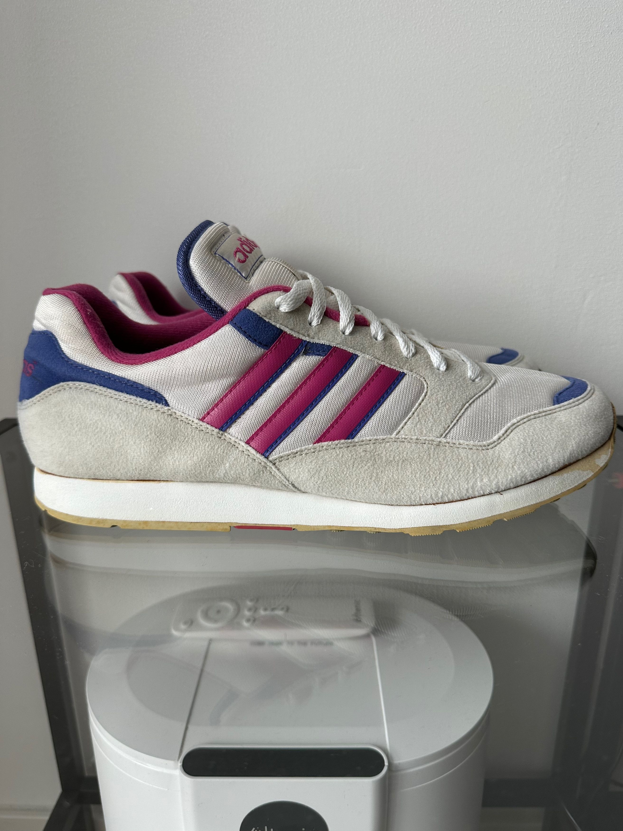 adidas gazelle silver green womens Vintage Adidas Sneakers US 9  dla dushy