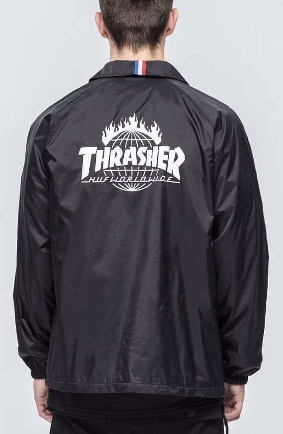 Huf × Thrasher Thrasher x HUF Rare Coach Jacket L Size Size US L / EU 52-54 / 3 - 1 Thumbnail