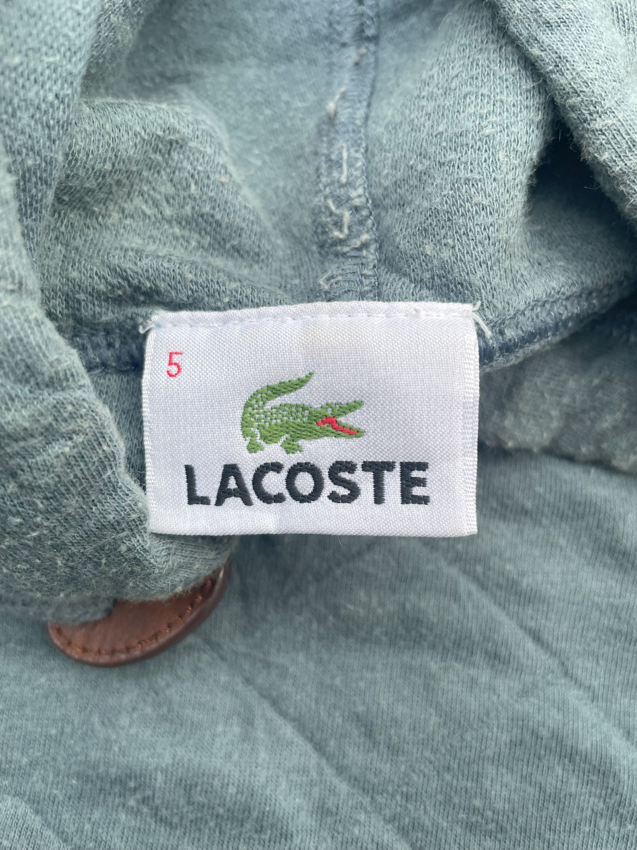 Lacoste Lacoste Quilted Design Hoodie Size US XL / EU 56 / 4 - 6 Thumbnail