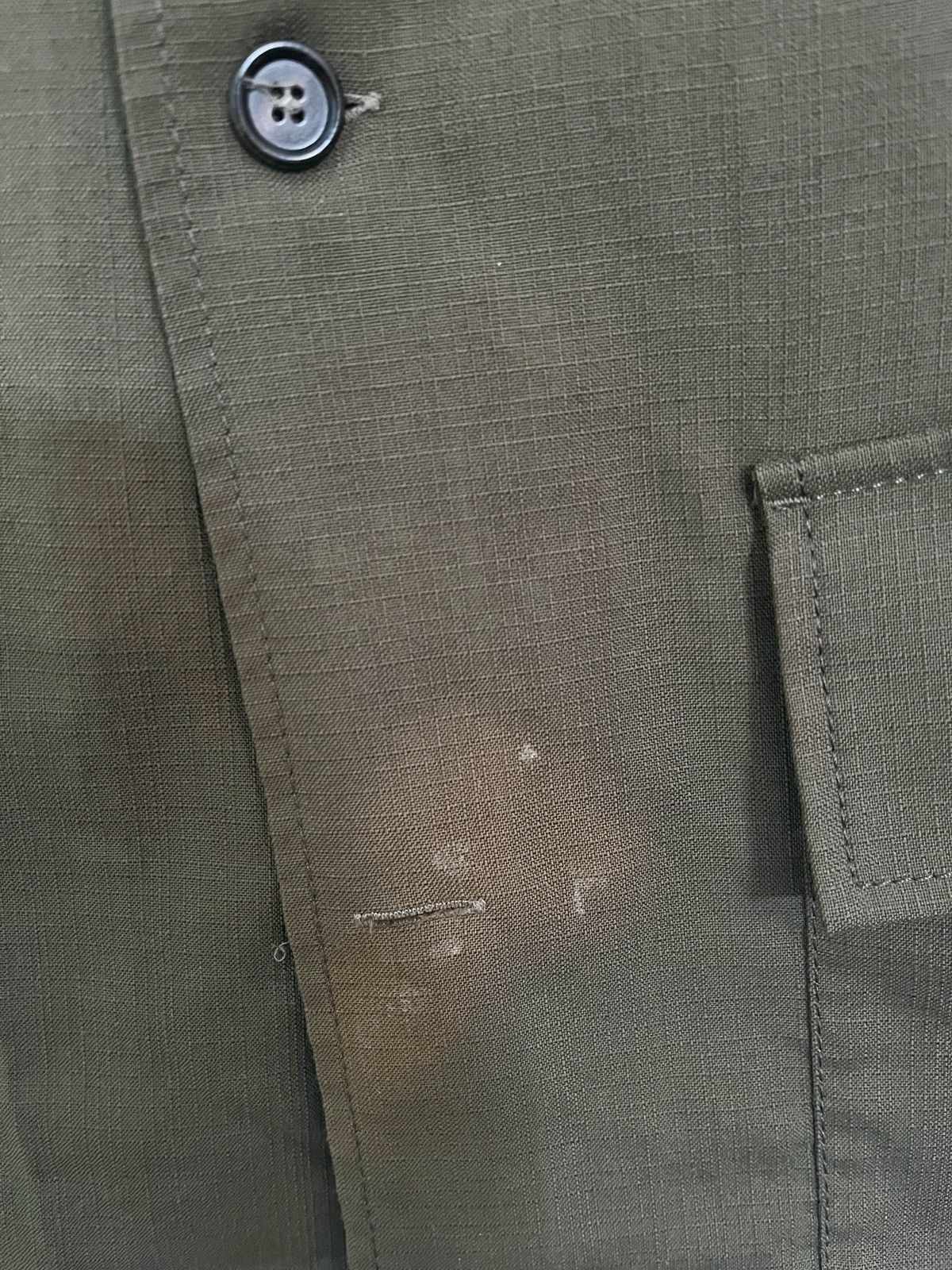 Marni Marni Olive Virgin Wool Ripstop Utility Shirt 48 Italy Size US S / EU 44-46 / 1 - 6 Thumbnail