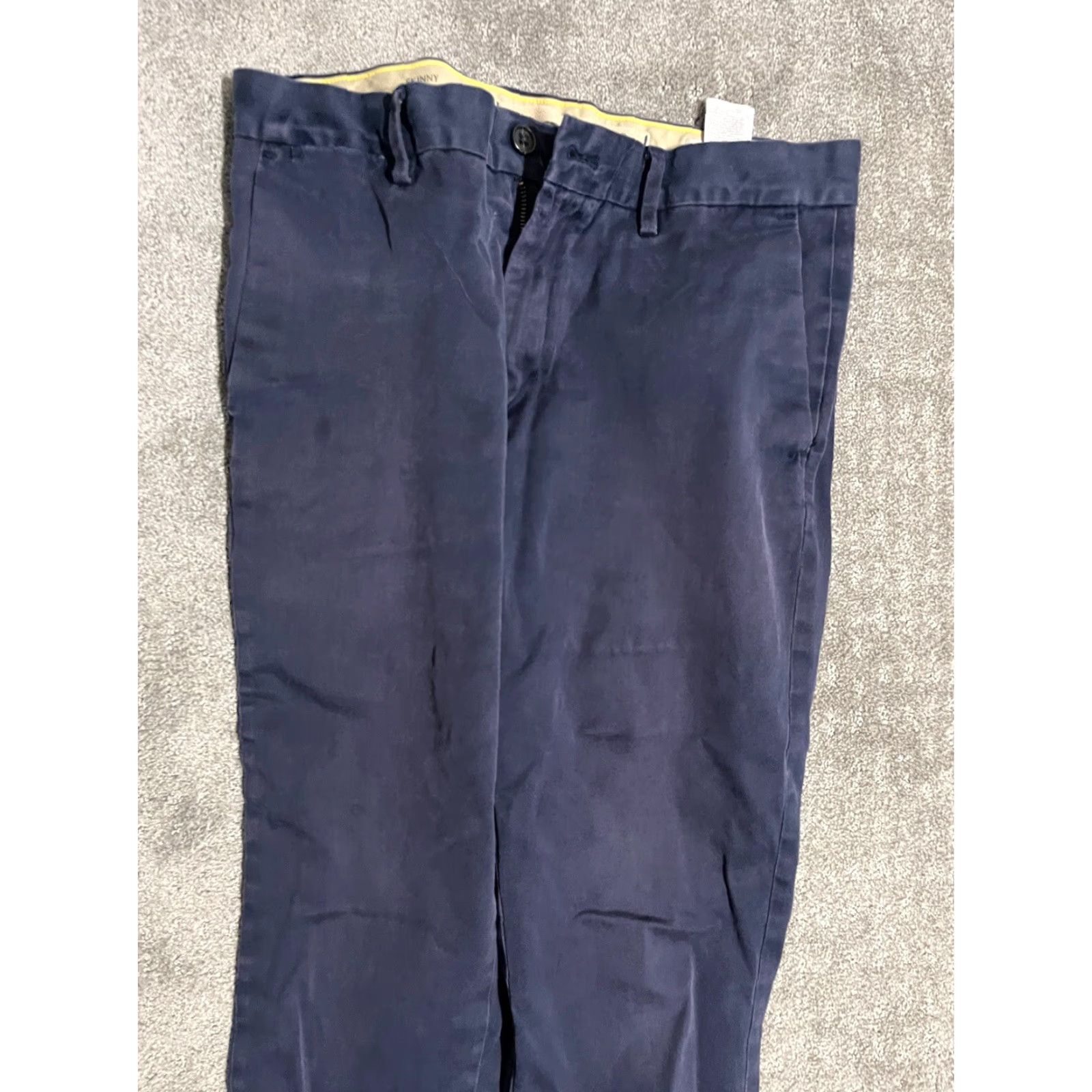 Banana Republic VINTAGE Banana Republic Men's Skinny Fit Chino Pants 33x32 Blue Stretch Casual Office Smart Size US 33 - 5 Thumbnail