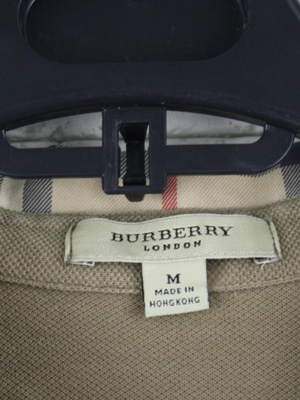 Burberry Burberry Olive Green Polo Shirt Nova Check Collar Vintage Size US S / EU 44-46 / 1 - 4 Thumbnail