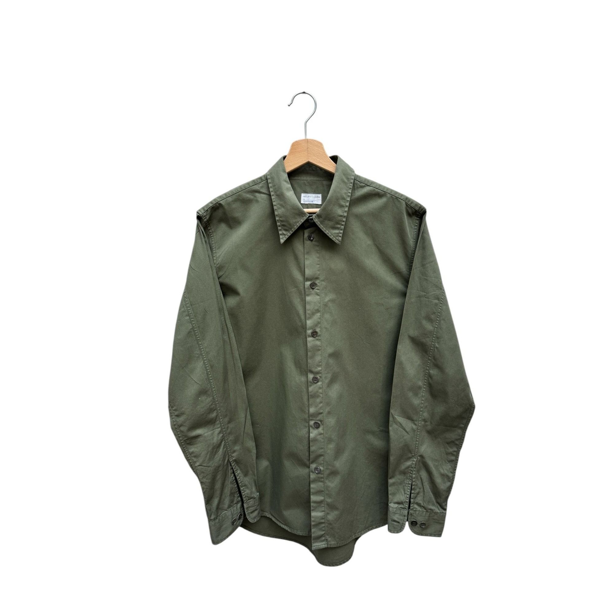 Helmut Lang 1998 Collection Archive Military Shirt Size US M / EU 48-50 / 2 - 2 Thumbnail