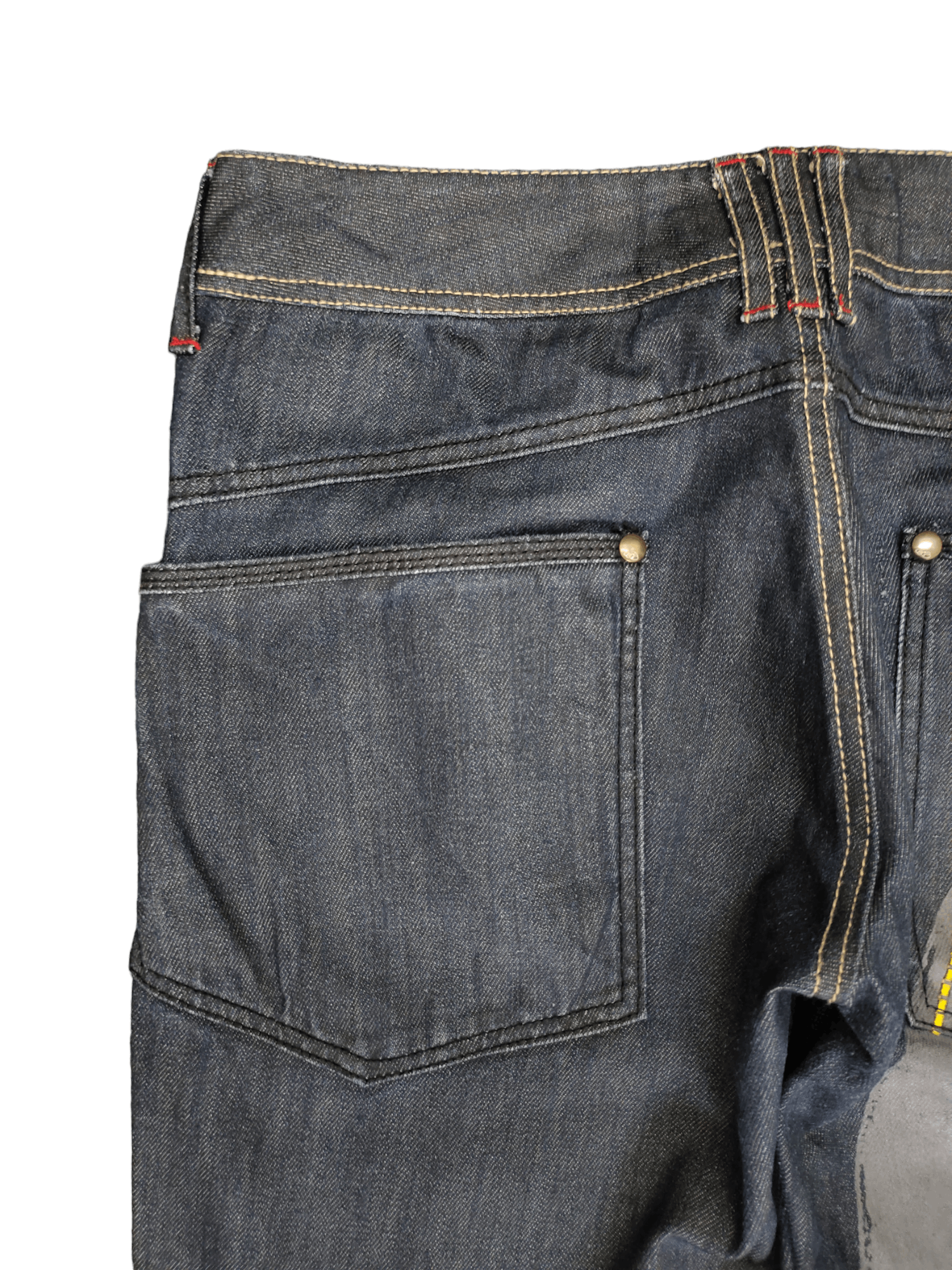 If Six Was Nine LB-03 Embroidered Design Drawstring Wide Loose Denim Pants Size US 29 - 4 Thumbnail