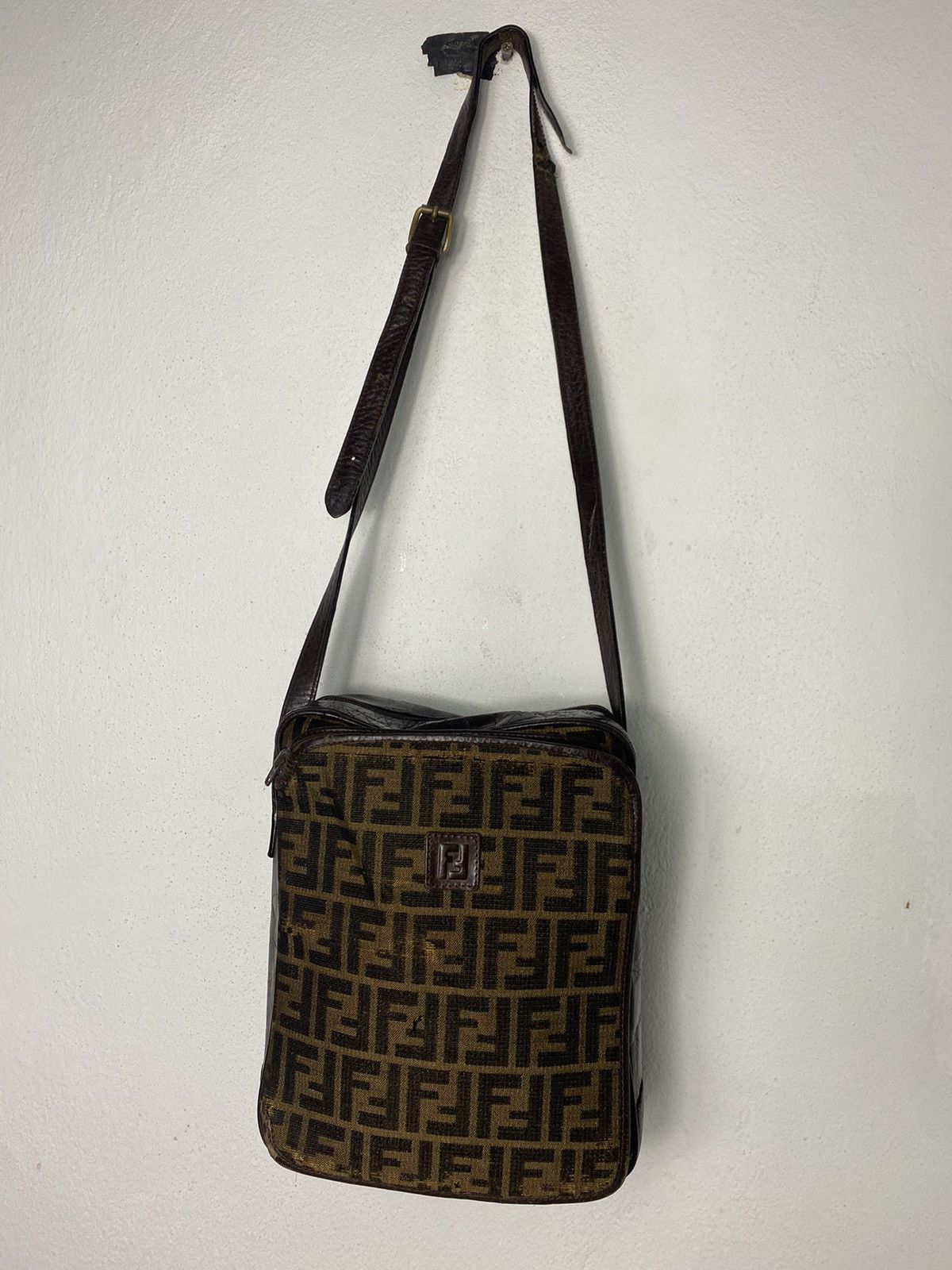 Fendi Vintage Vintage Fendi Zucca Sling Bag Grailed