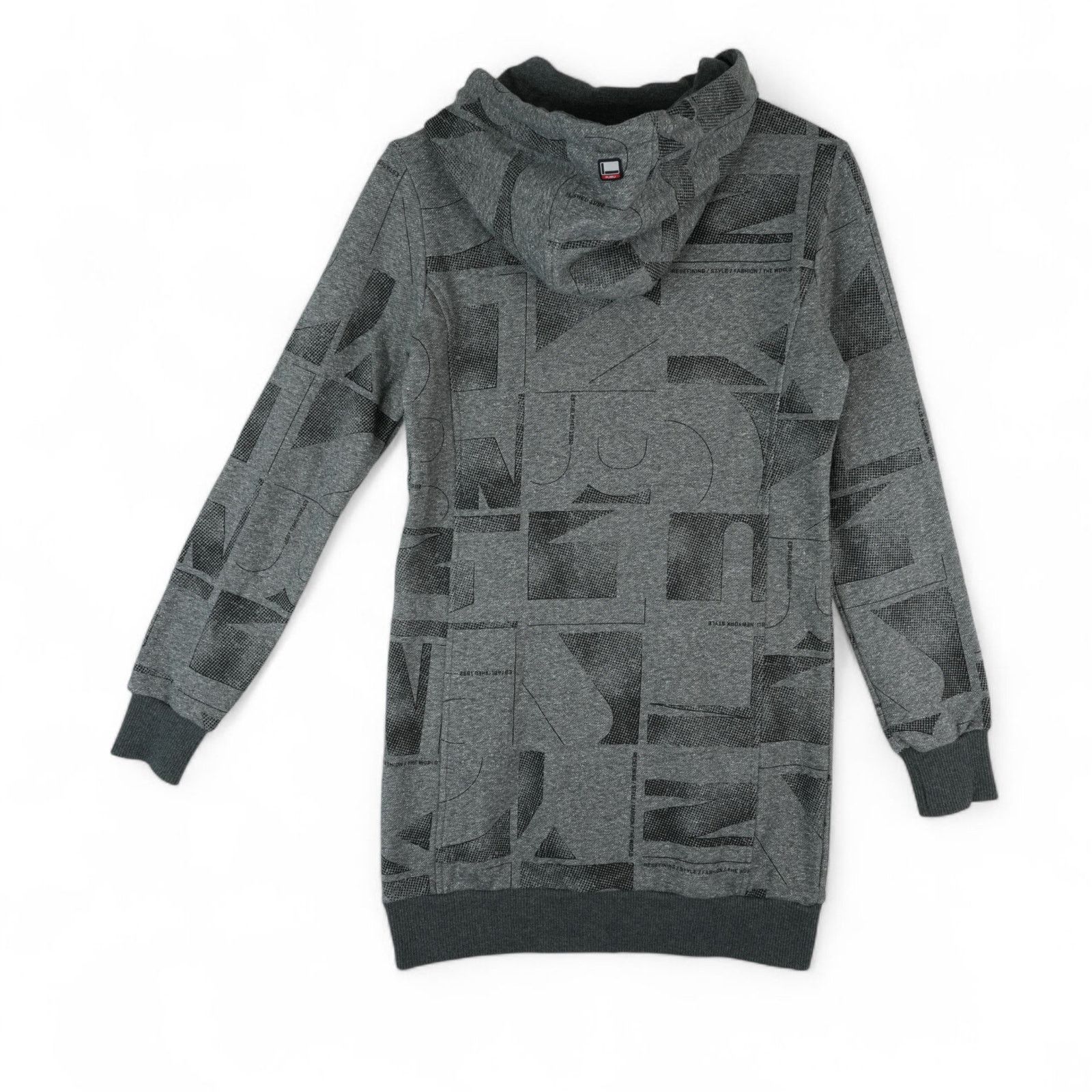 Fubu Vtg Fubu NYC 1992 Hoodie Womens S Gray Allover Print Y2K Size S / US 4 / IT 40 - 2 Thumbnail