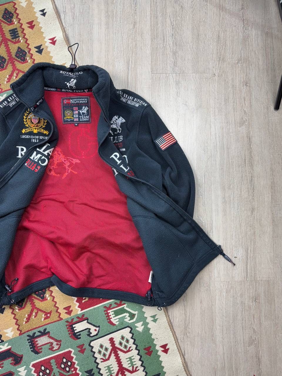 Japanese Brand × Vintage Vintage Royal Polo Y2K Fleece Zip Up Hoodie Size US M / EU 48-50 / 2 - 6 Thumbnail