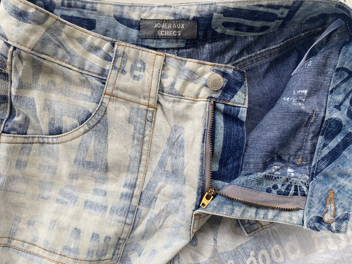14th Addiction × Japanese Brand × KMRii Joueraux Echecs OVP Snap Button Flare Jeans Size 27" / US 4 / IT 40 - 7 Thumbnail