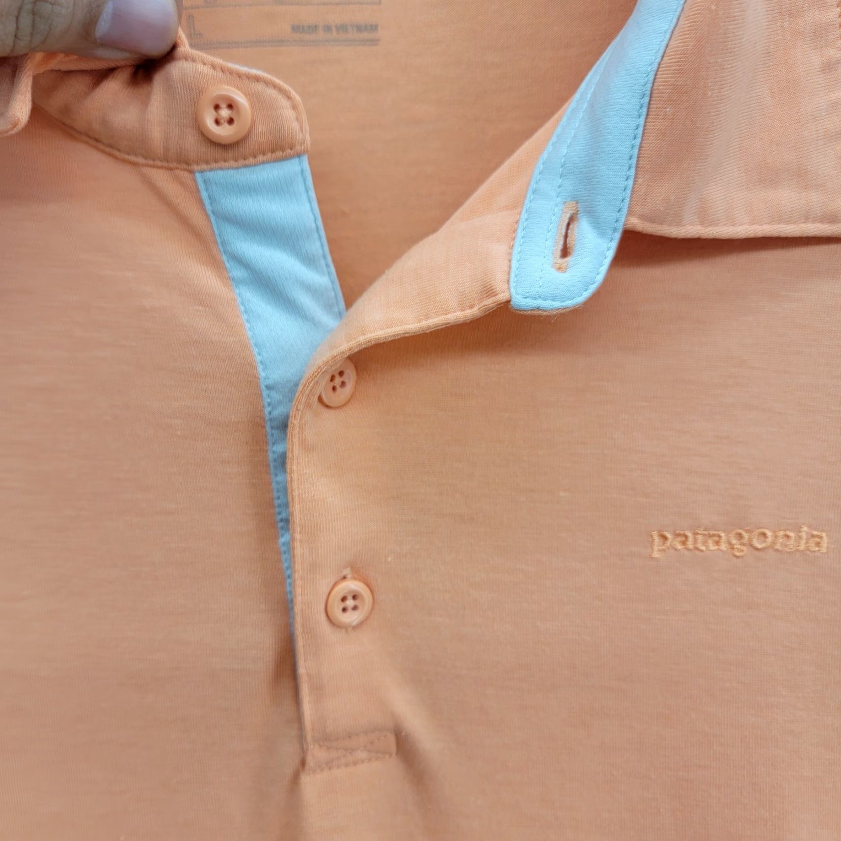 Patagonia PATAGONIA shirt mens large POLO SHIRT PEACH lightweight Size US L / EU 52-54 / 3 - 3 Thumbnail
