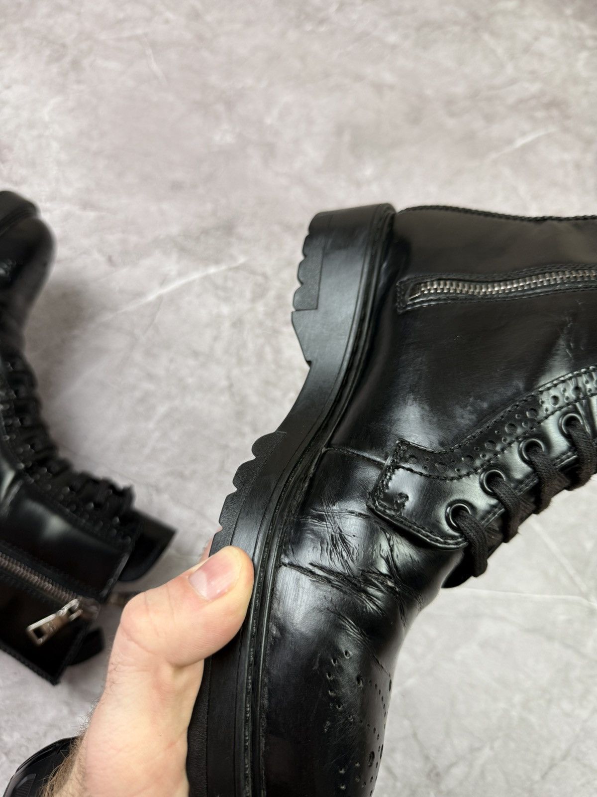 Prada Prada Leather Black Boots women size 36 Size US 6 / IT 36 - 9 Thumbnail