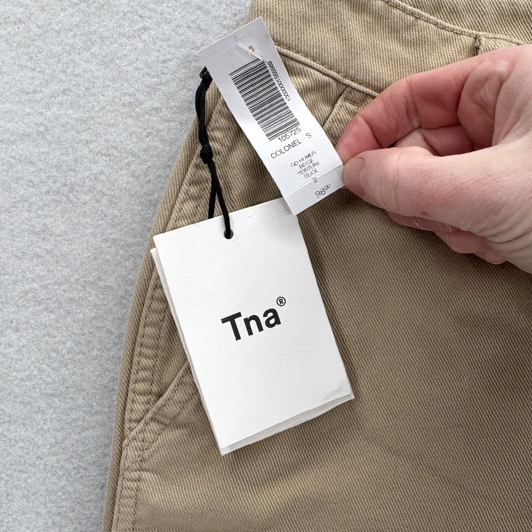 TNA Aritzia Tna Cargo Pants Womens 2 Beige Cotton Twill Straight Leg Utility Colonel Size 26" / US 2 / IT 38 - 4 Thumbnail