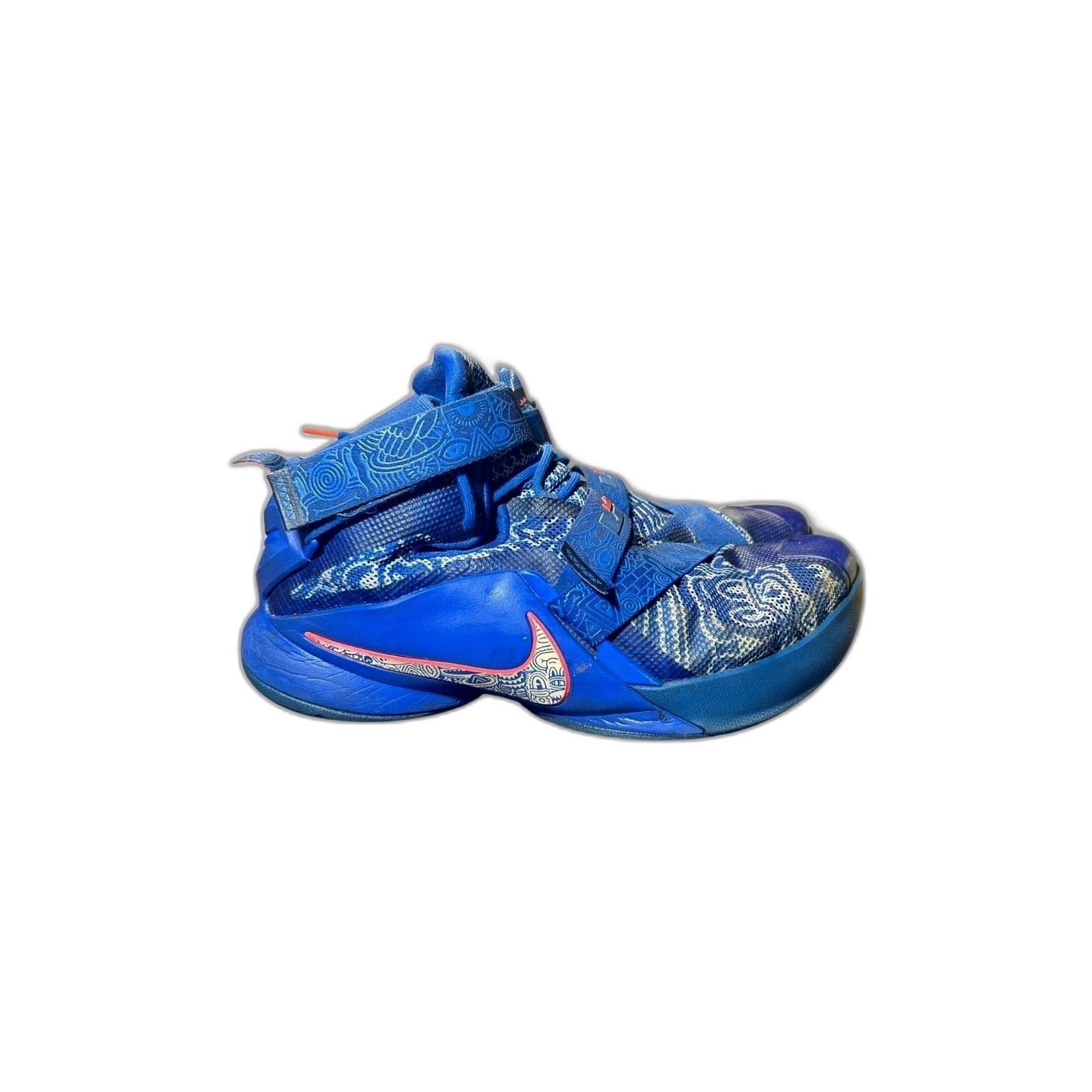 Nike Nike LeBron Zoom Soldier High Top Basketball Blue Athletic S Size US 13 / EU 46 - 7 Thumbnail