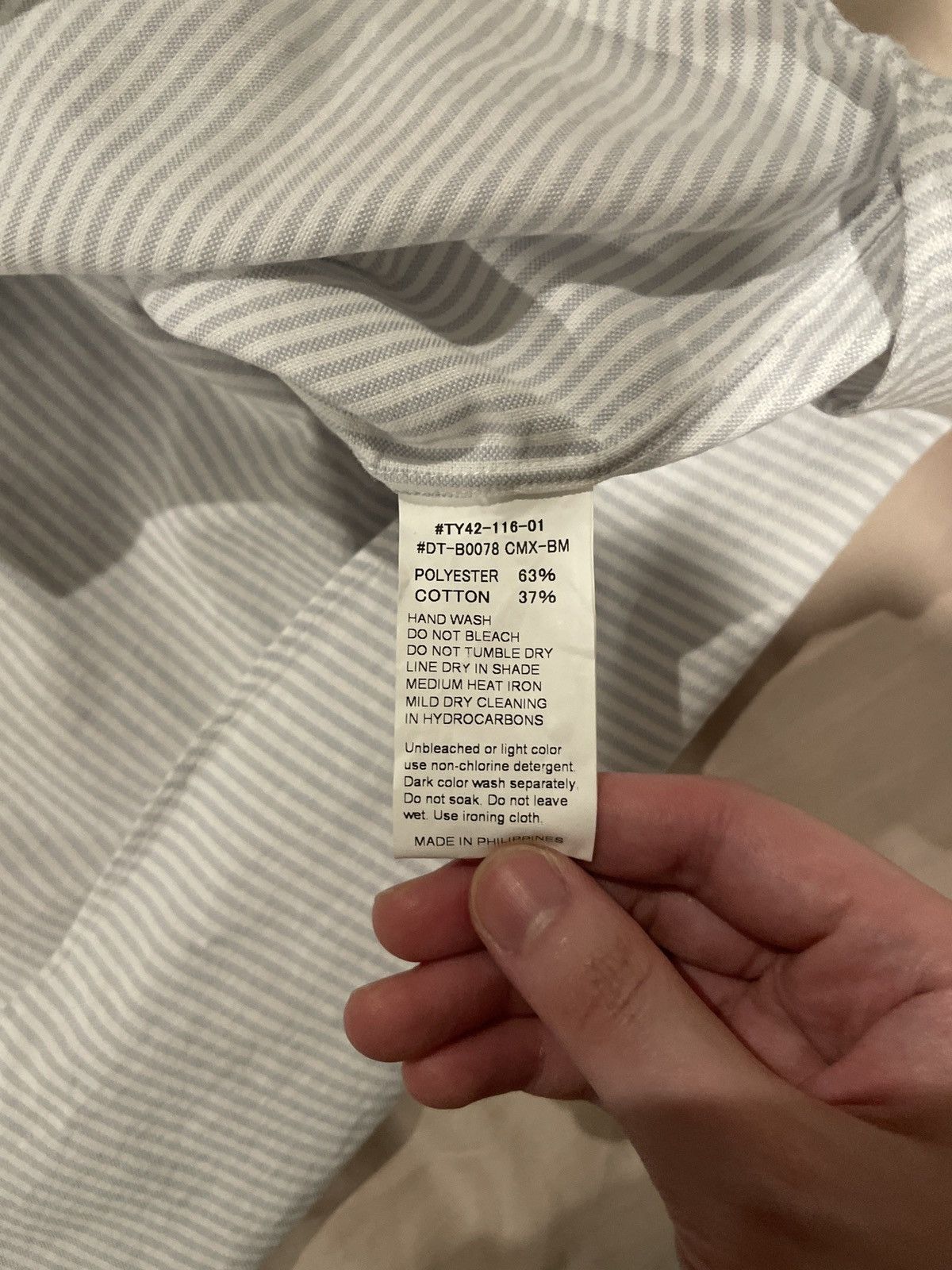 Danton Danton blue and white strip shirt Size US S / EU 44-46 / 1 - 7 Thumbnail
