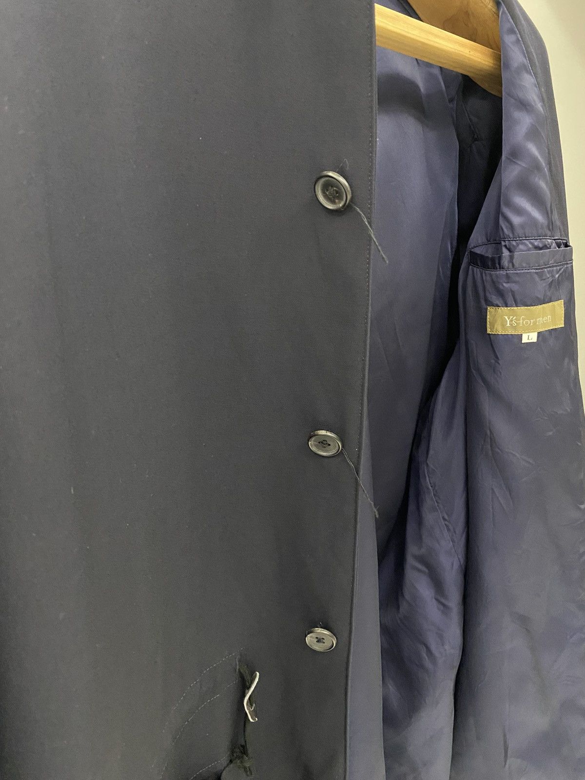 Y's for Men × Yohji Yamamoto Yohji Yamamoto AW98 dark navy blue wool hooded jacket Size US L / EU 52-54 / 3 - 7 Thumbnail