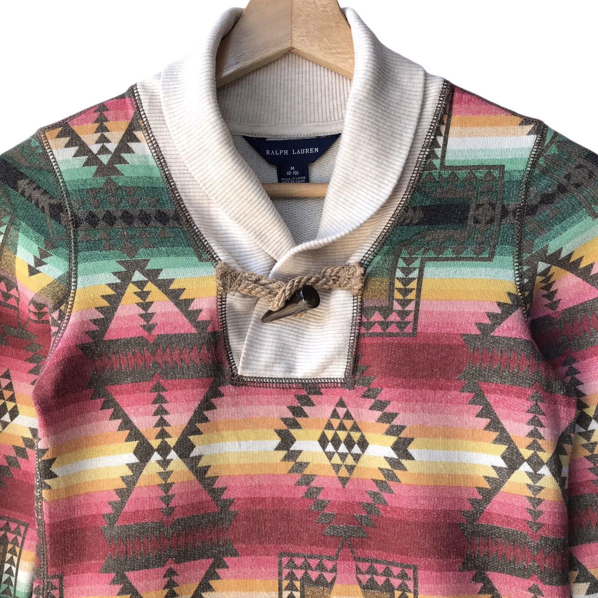 Ralph Lauren Ralph Lauren RL Navajo Shawl Collar Long Pullover Sweater Size M / US 6-8 / IT 42-44 - 3 Thumbnail