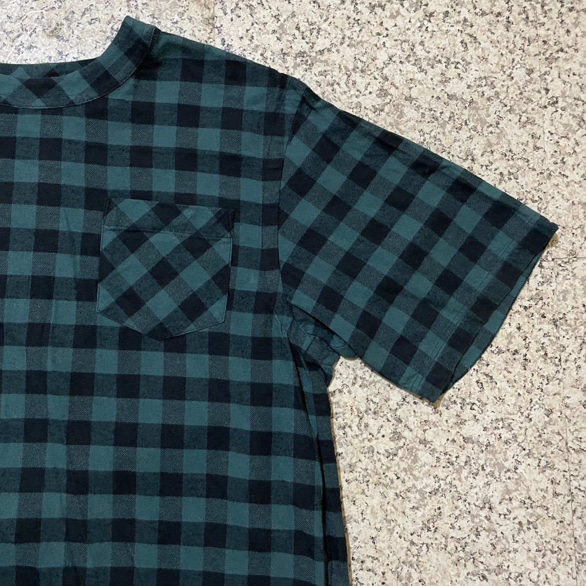 Sacai Sacai SS17 Buffalo Check Plaid Shirt w/ Shoulder Zipper RARE Size US L / EU 52-54 / 3 - 4 Thumbnail
