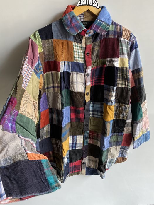 Jean Paul Gaultier Jean Paul Gaultier Patch work Flannel Shirt