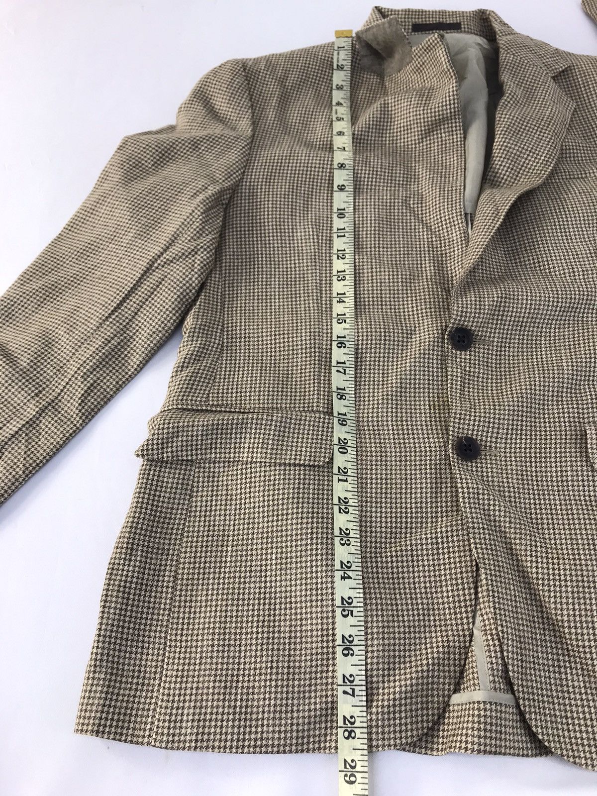 Burberry Burberry London Blazer Coat Jacket Mini Houndstooth Design Size 42R - 10 Thumbnail