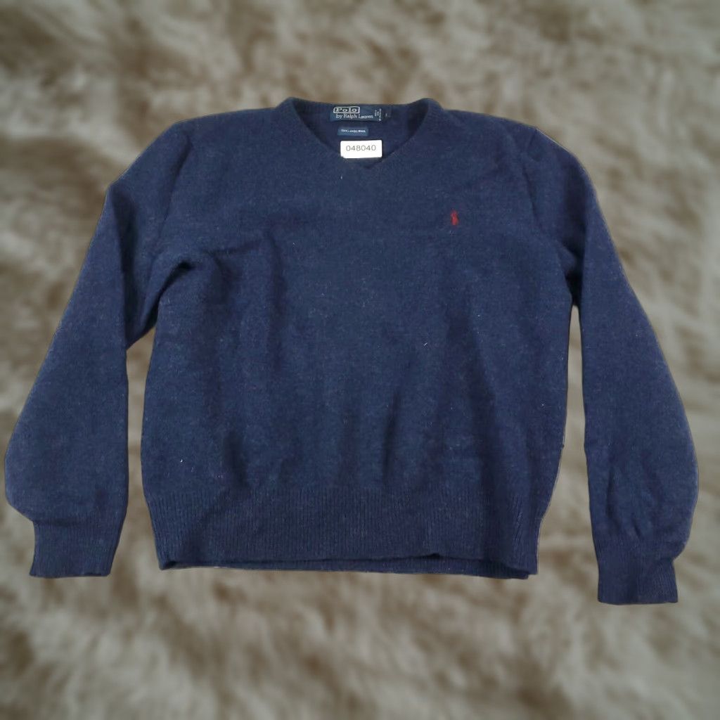 Ralph Lauren Ralph Lauren Mens Large Blue Pony Sweater Casual Pullover Wool Sweatshirt Size US L / EU 52-54 / 3 - 1 Thumbnail