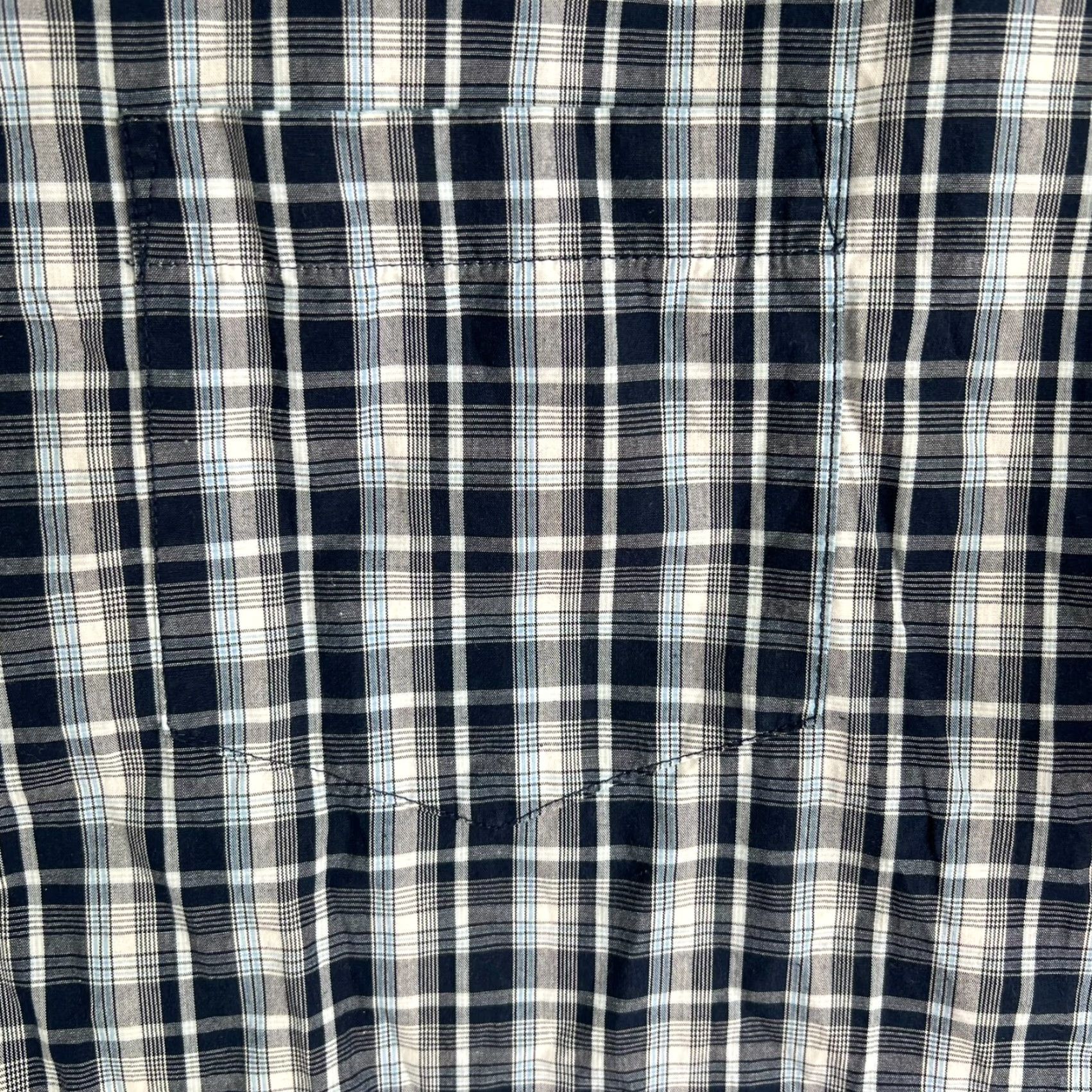 Wrangler VINTAGE Wrangler Plaid Button-Up Shirt 3XL Blue Casual Short Sleeve Mens Size US XXL / EU 58 / 5 - 4 Thumbnail