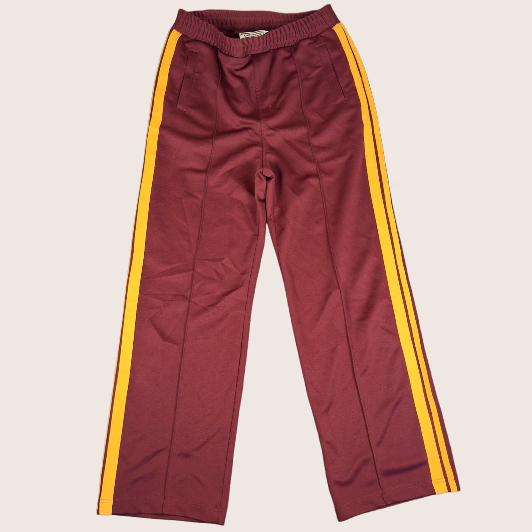 Onitsuka Tiger Onitsuka Tiger Pants Mens Small Red Yellow Stripe Elastic Waist Poly Track Size US 29 - 1 Thumbnail