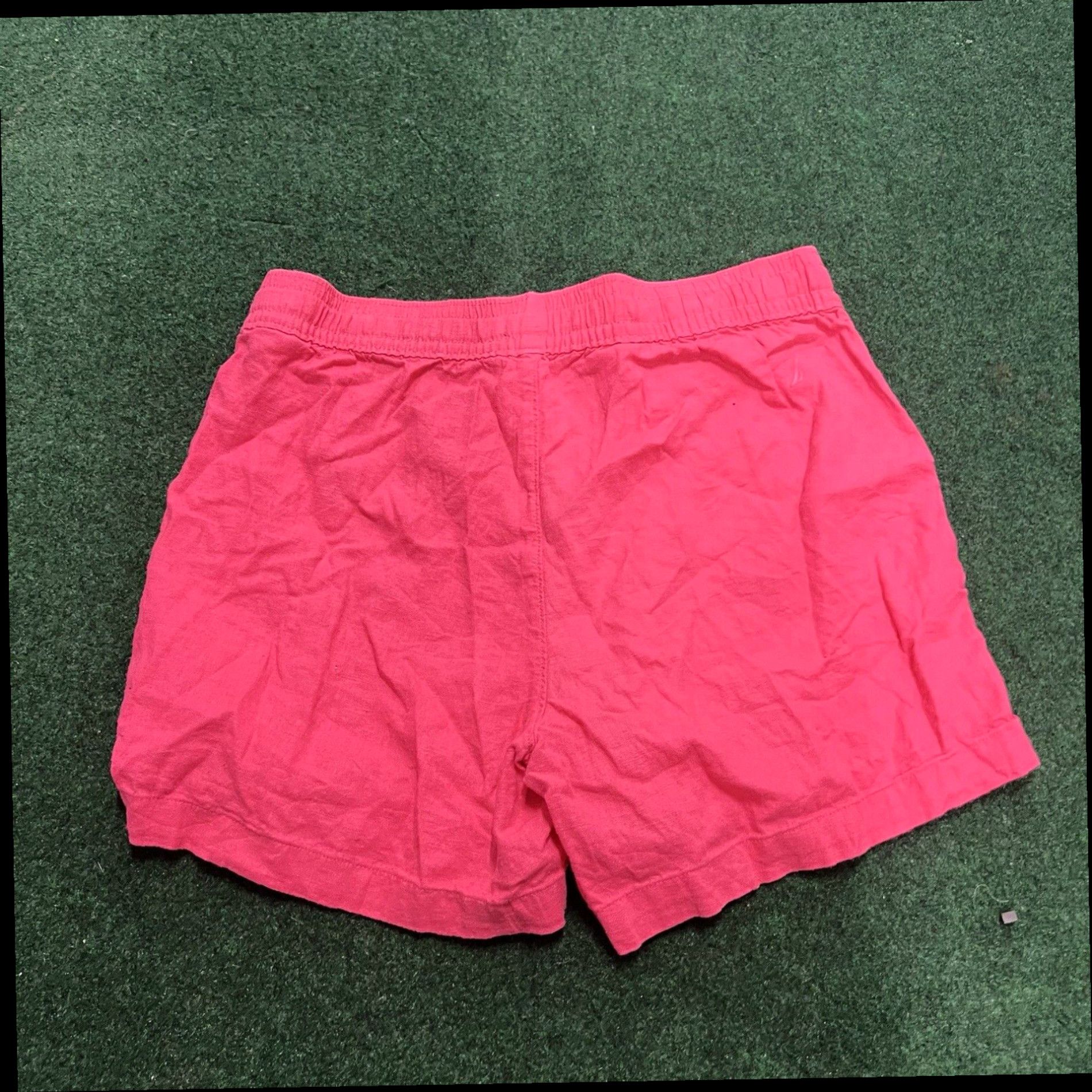 Nautica Nautica Shorts Womens Size L Pink Linen Blend Pull on Drawtring Pockets Casual Size 32" / US 10 / IT 46 - 7 Thumbnail