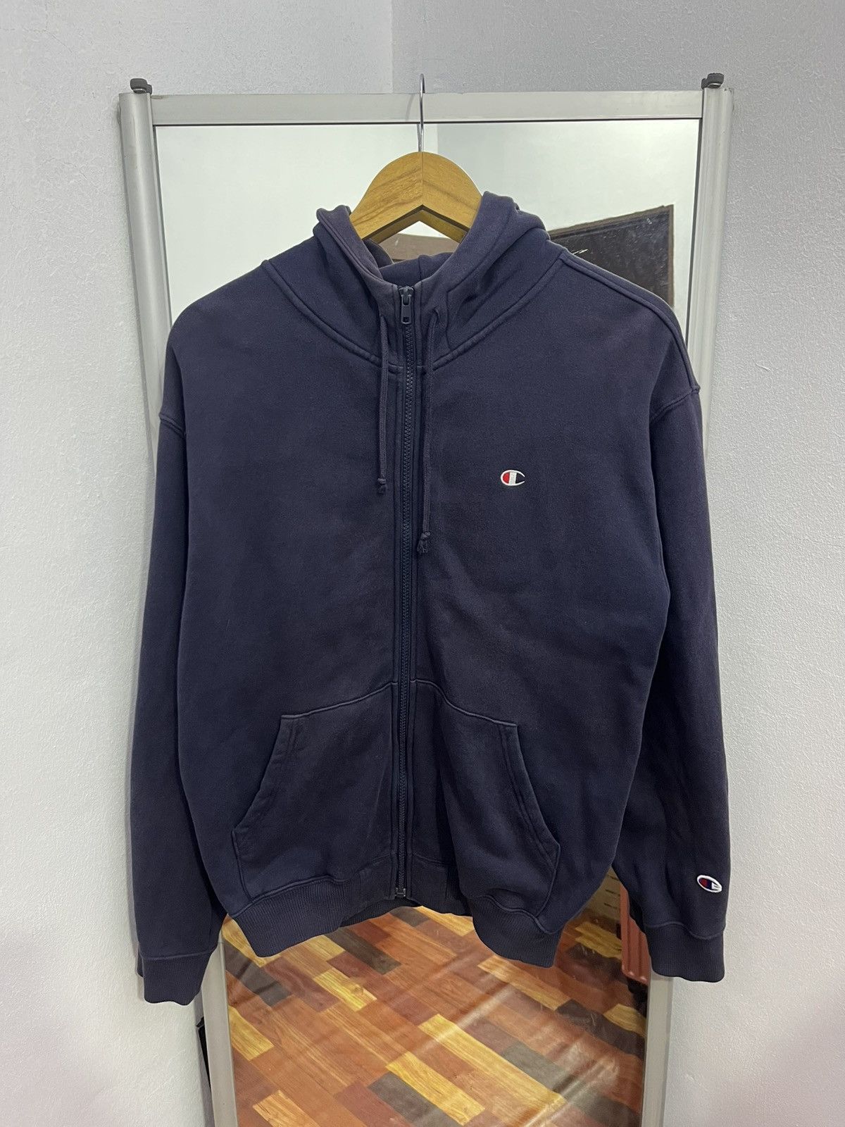 Champion Champion Full Zip Hoodie Navy Small Logo XL Size US XL / EU 56 / 4 - 1 Thumbnail