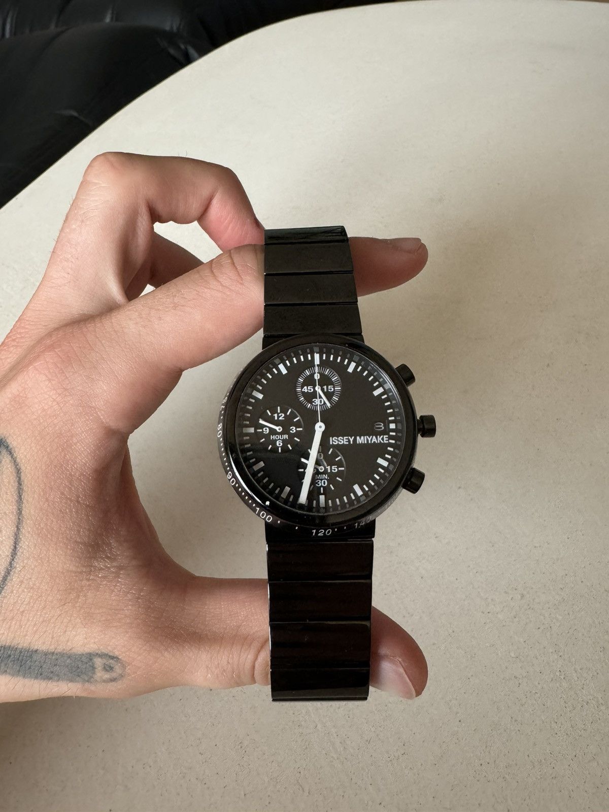 Issey Miyake 1990's Issey Miyake Seiko Black Watch Japanese Rare Designer Size ONE SIZE - 2 Thumbnail