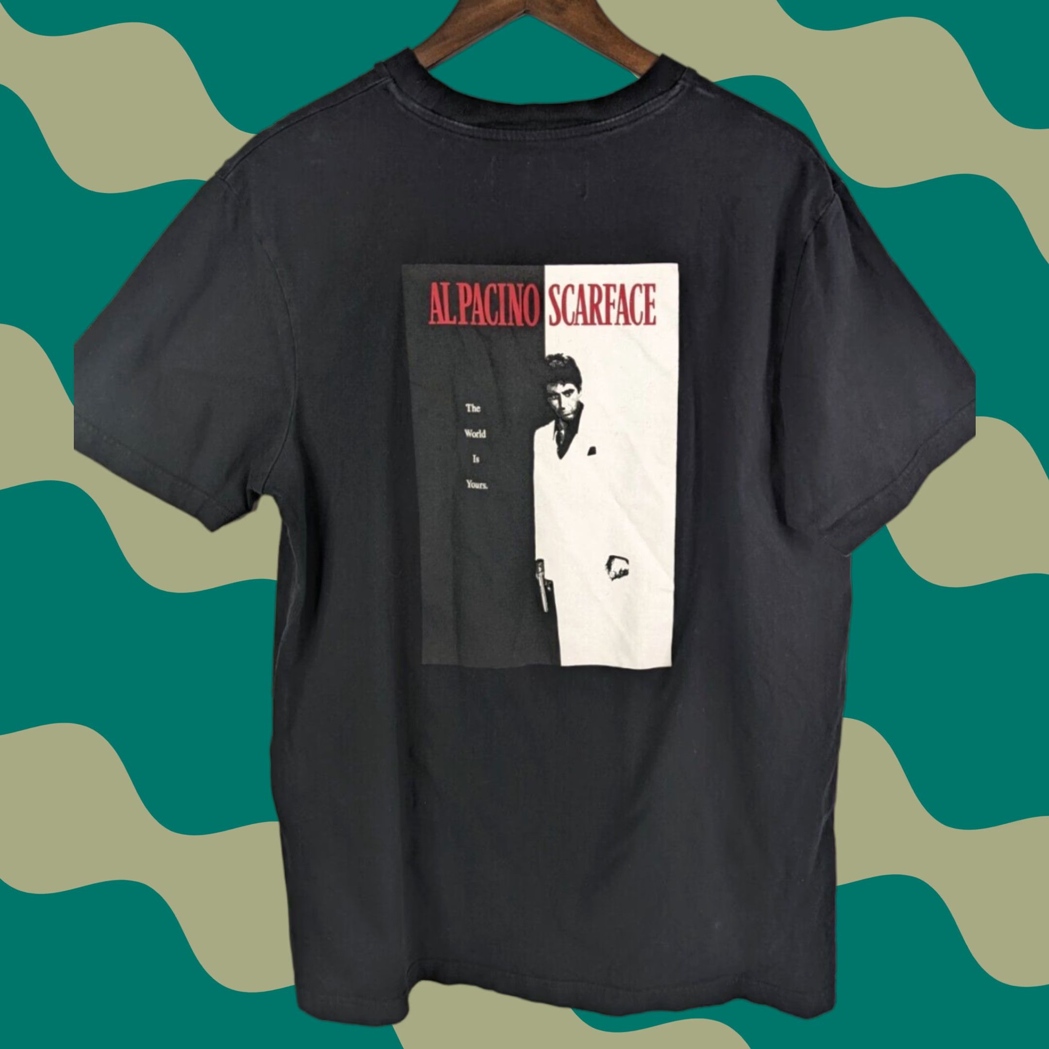Palace Scarface x Shoe Palace T-Shirt Large Black Tony Montana Tee Movie Poster Mens L Shirt Size US L / EU 52-54 / 3 - 1 Thumbnail