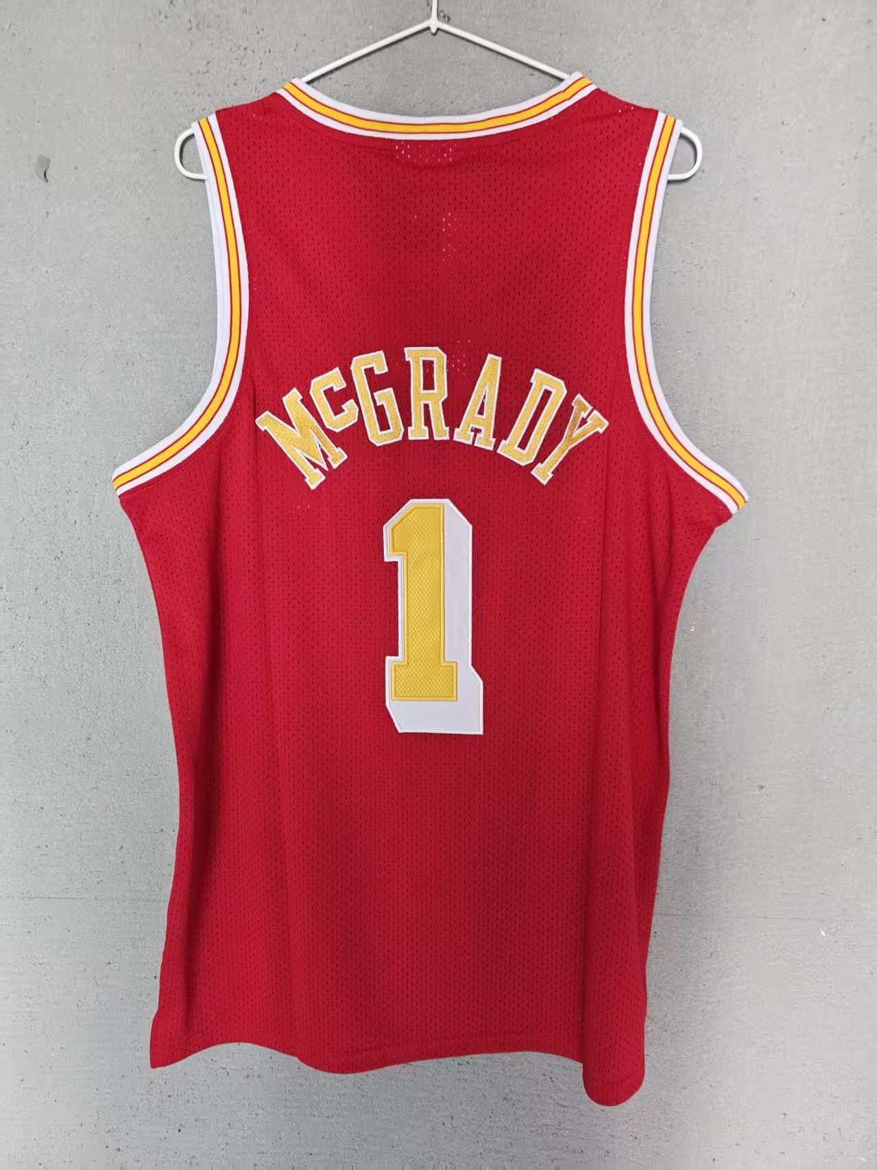 NBA Houston Rockets #1 Tracy McGrady Jersey Double Stitched Size US M / EU 48-50 / 2 - 2 Thumbnail