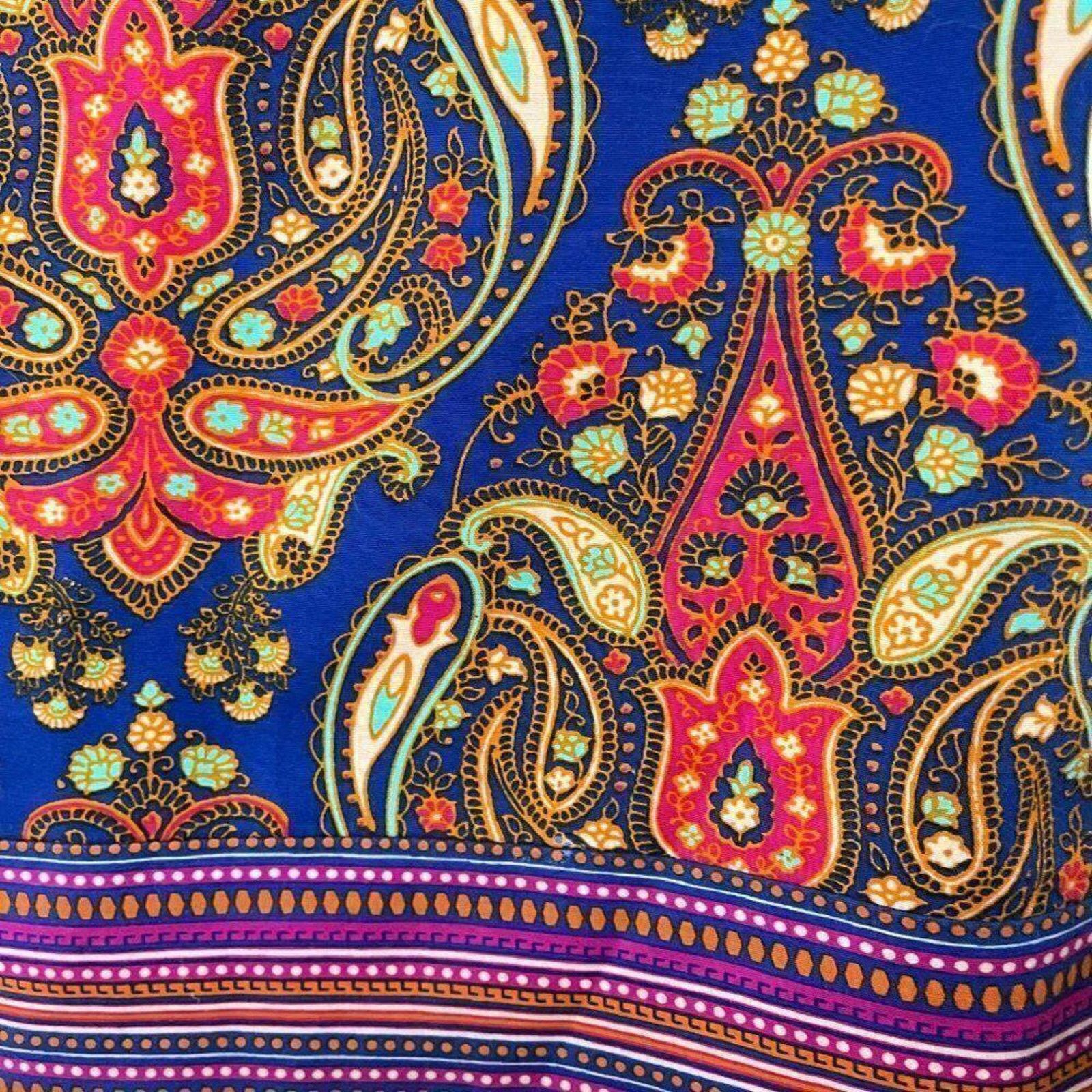 Merona Merona Women's Stretch Paisley Print Skirt - Size 10 Size 32" / US 10 / IT 46 - 4 Thumbnail
