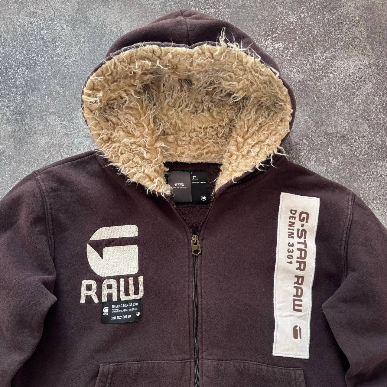 G-Star G-Star Raw Vintage Faux Fur Hoodie Size US M / EU 48-50 / 2 - 5 Thumbnail